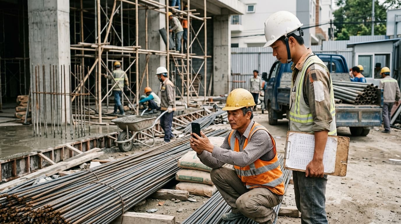 Illustration of Construction · Contractors's industry-specific features